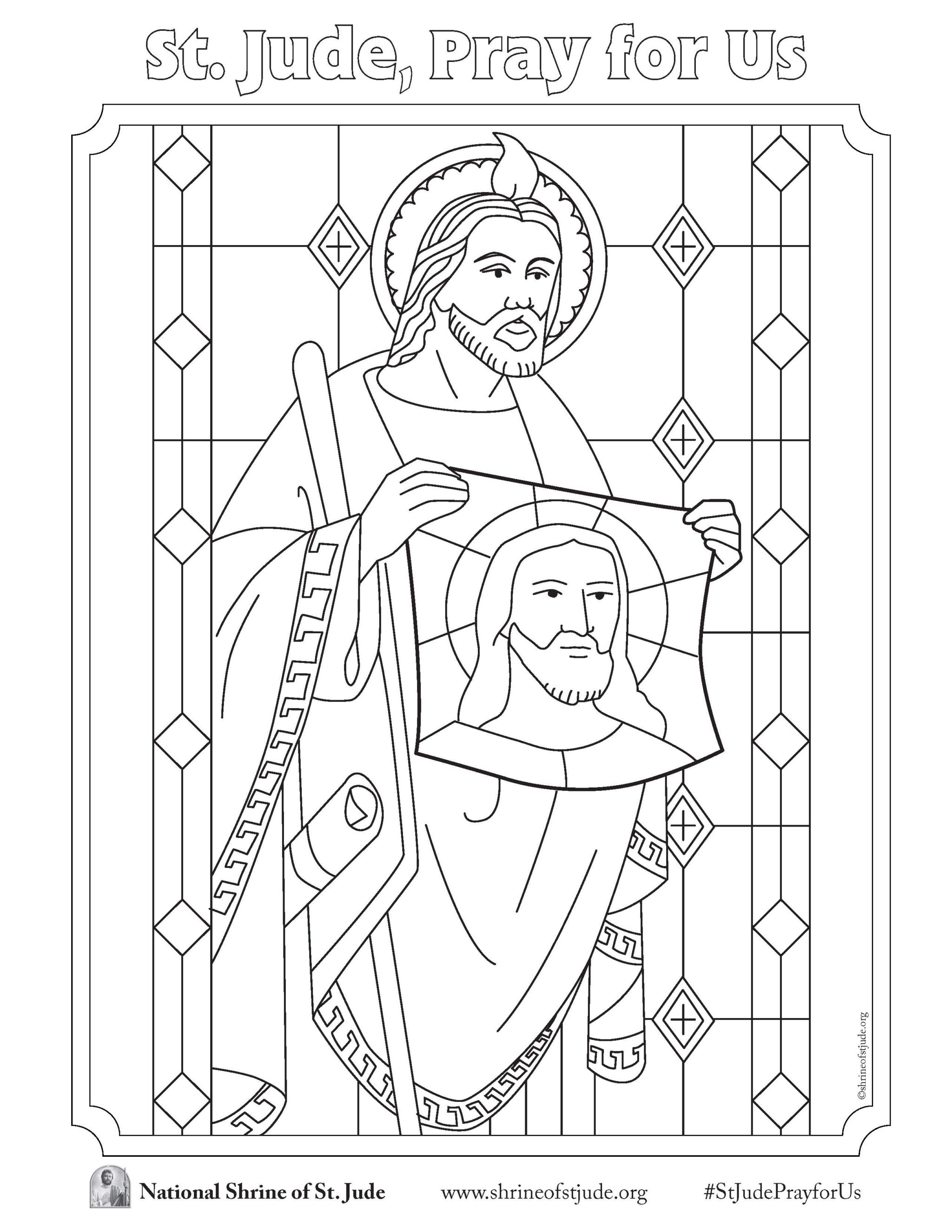 St. Jude Coloring Pages | The National Shrine of Saint Jude
