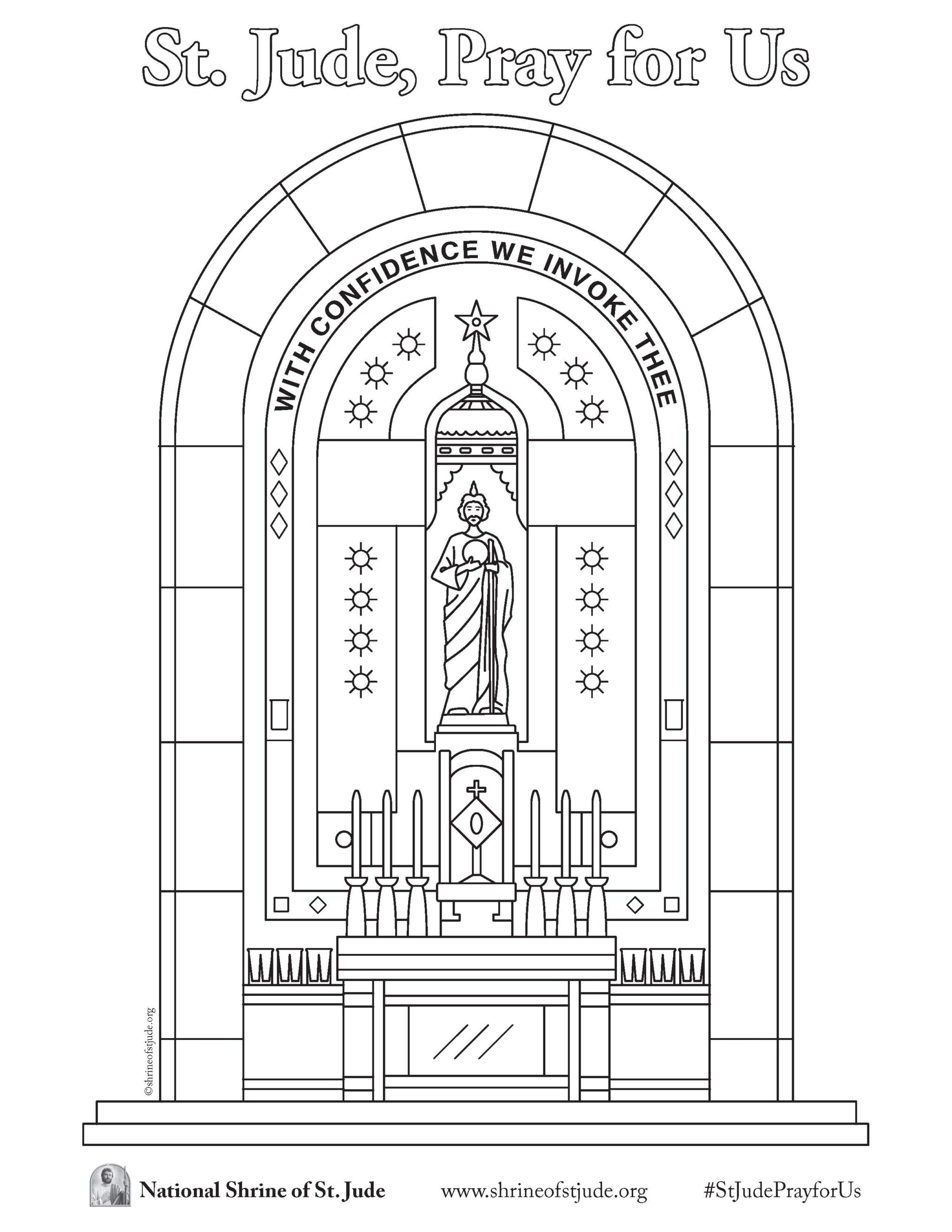 St. Jude Coloring Pages – The National Shrine of Saint Jude