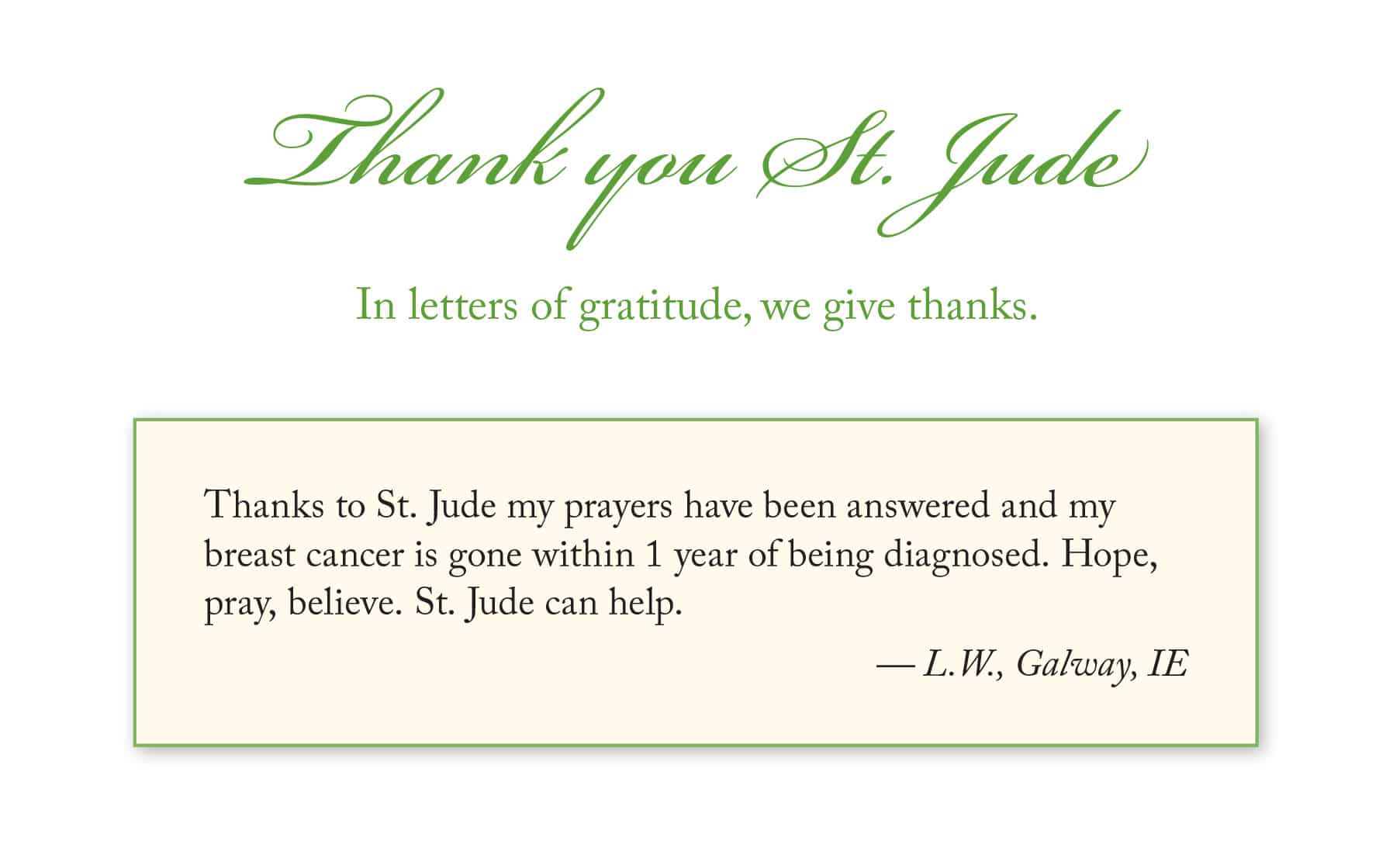 Letters of Gratitude January 2020