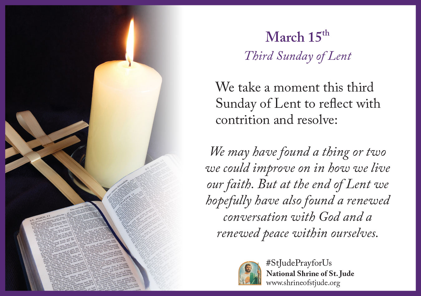 Third Sunday of Lent 2020 Reflection