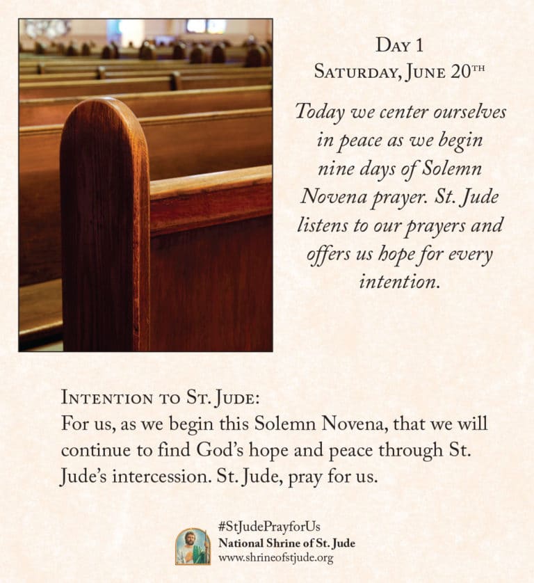 June Solemn Novena to St. Jude The National Shrine of Saint Jude