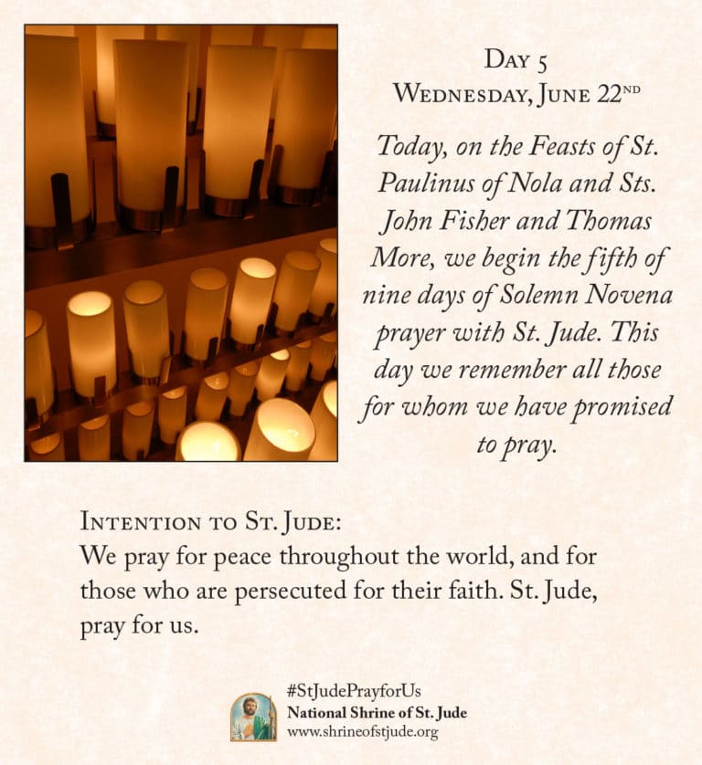 June Solemn Novena to St. Jude The National Shrine of Saint Jude